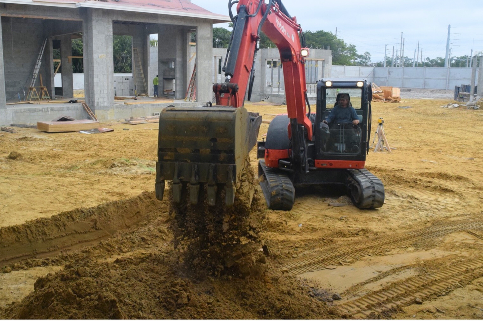 pool digging excavating