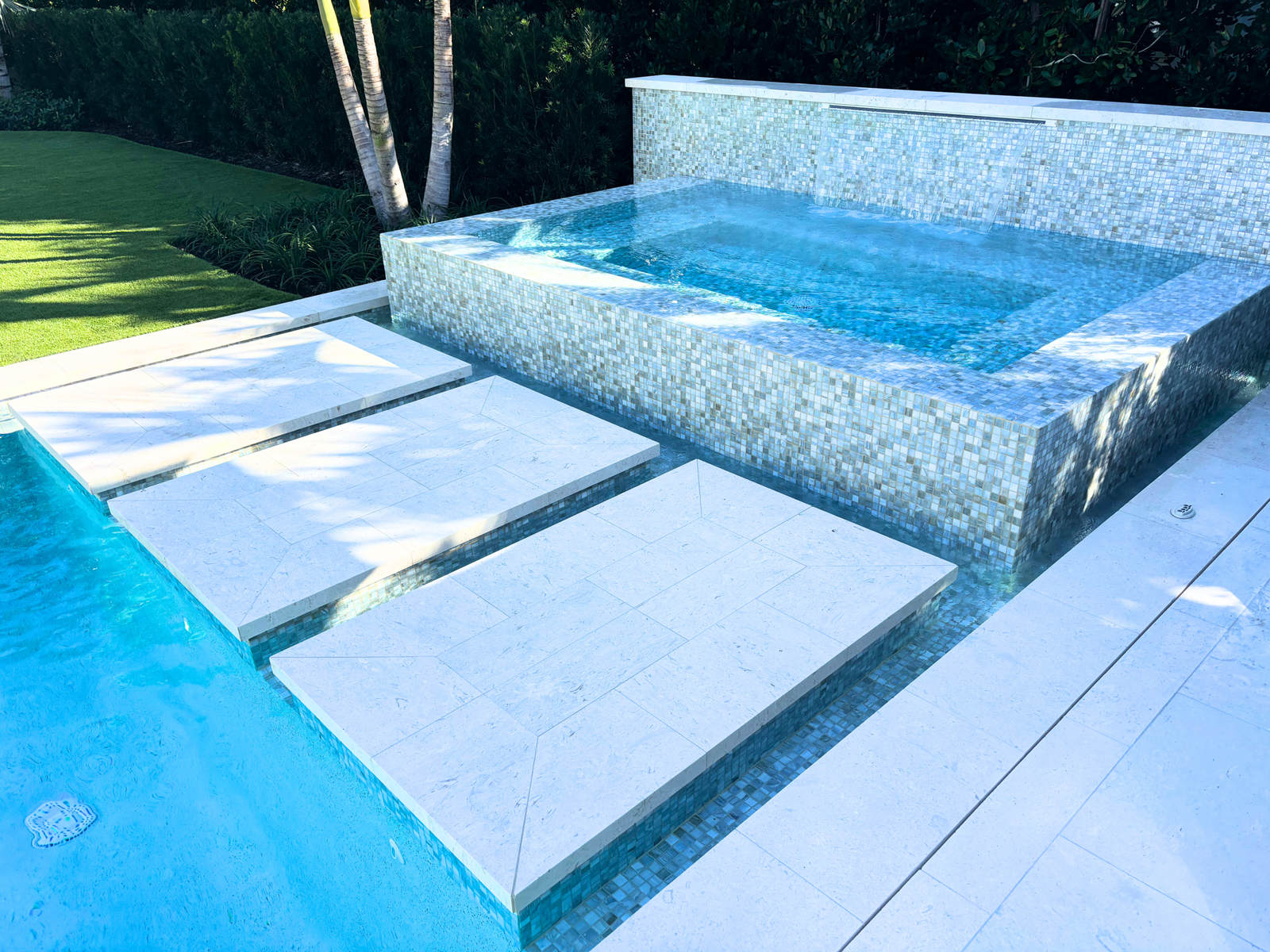 pool remodeling with spa addition pool renovation