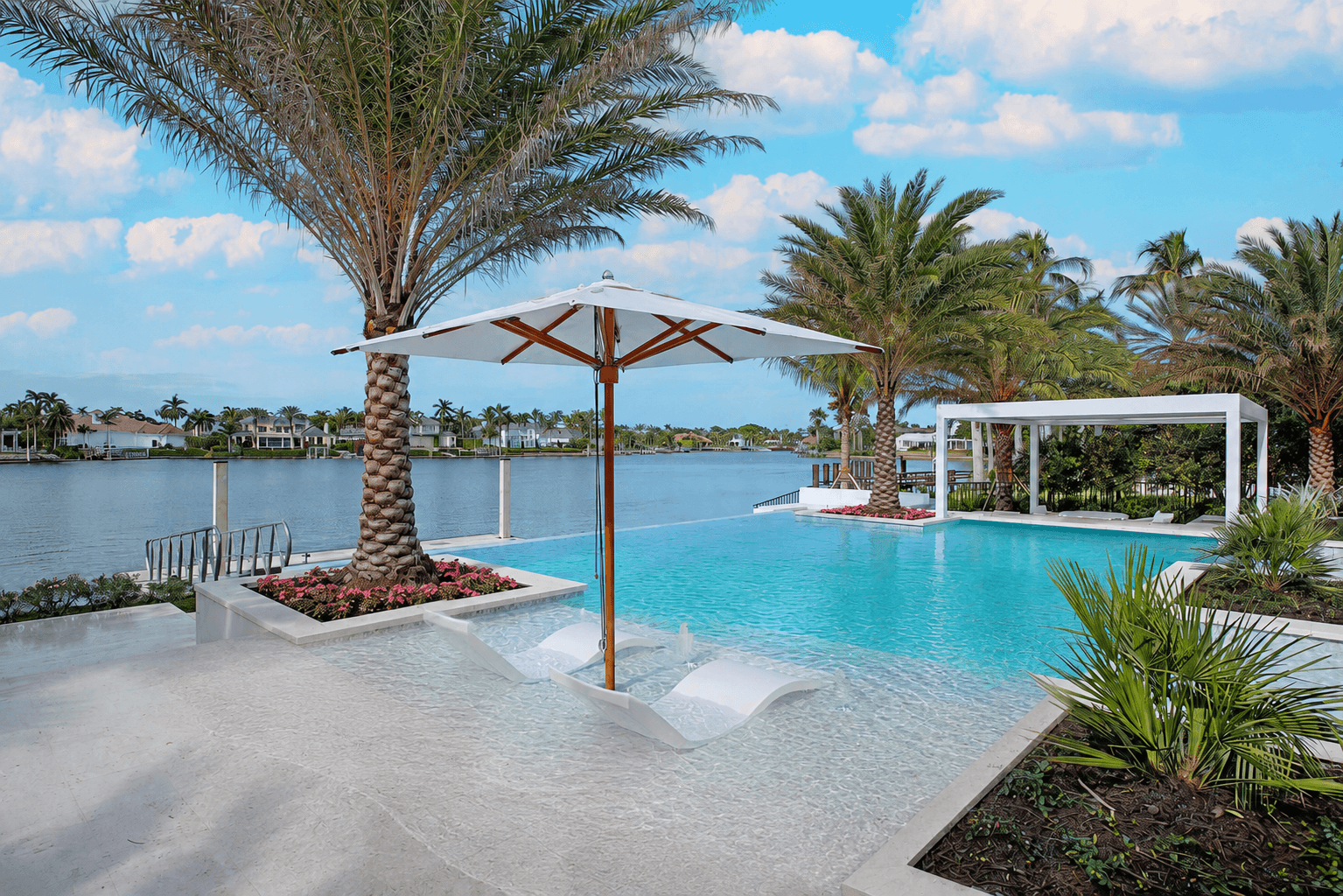zero entry pool or beach entry pool